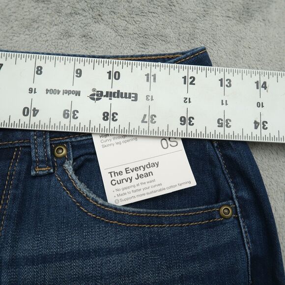 Sonoma Jeans Women's Size 0S Blue High-Rise Curvy Skinny Stretch 27" Inseam NWT - Picture 3 of 16